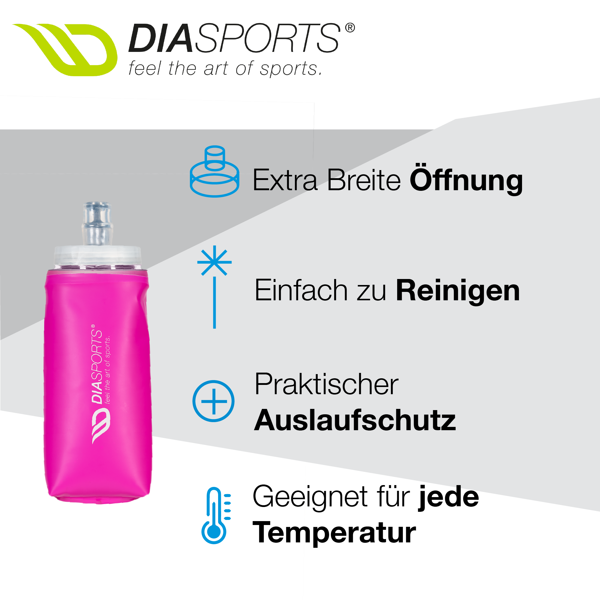 Flasky - Faltbare Trinkflasche BPA-Frei – DIASPORTS GmbH